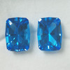 Natural Topaz Long Hexagon Step Cut 18x12mm Royal Swiss Blue Color 14.85 Carats FL Clarity Loose Gemstone