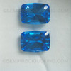 Natural Royal Swiss Blue Topaz 18x12mm Long Hexagon Step Cut Loupe Clean 14.85 Carats Exceptional Quality Loose Gemstone