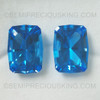 Natural Royal Swiss Blue Topaz 18x12mm Long Hexagon Step Cut Loupe Clean 14.85 Carats Exceptional Quality Loose Gemstone