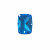 Natural Topaz Long Hexagon Step Cut 18x12mm Royal Swiss Blue Color 14.85 Carats FL Clarity Loose Gemstone