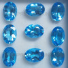 Oval Flower Loose Natural Royal Swiss Blue Topaz Excellent Quality VVS Clarity 14X10 mm