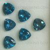 Natural London Blue Topaz 10mm Trillion Facet Cut Excellent Quality VVS Clarity Loose Gemstone