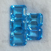 Octagon Step Loose Natural Royal Swiss Blue Topaz Excellent Quality VVS Clarity 12X10 mm