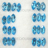 Marquise Flower Cut Loose Natural Swiss Blue Topaz Excellent Quality VVS Clarity 8X4 mm