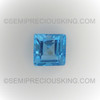7X7 mm Square Step Loose Natural Swiss Blue Topaz Excellent Quality VVS Clarity