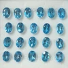 Natural Royal Swiss Blue Topaz 7X5mm Oval Facet Cut Excellent Quality VVS Clarity Loose Gemstone