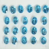 Natural Royal Swiss Blue Topaz 7X5mm Oval Facet Cut Excellent Quality VVS Clarity Loose Gemstone