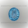 11X9 mm Oval Concave Cut Loupe Clean Natural Royal Swiss Blue Topaz Exceptional Quality