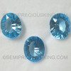 Exceptional Quality 11X9 mm Oval Concave Cut Loupe Clean Natural Royal Swiss Blue Topaz