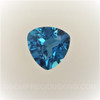Natural Topaz Trillion Facet Cut 9mm London Blue Color VVS Clarity Loose Gemstone