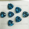 Trillion Flower Loose Natural London Blue Topaz Excellent Quality VVS Clarity 9X9 mm