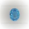 Natural Topaz Oval Facet Cut 9X7 mm Swiss Blue Color VVS Clarity Loose Gemstone