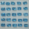 Natural Topaz Octagon Princess Cut 6X4mm Royal Swiss Blue Color VVS Clarity Loose Gemstone