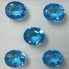 12X10 mm Oval Flower Cut Loose Natural Swiss Blue Topaz Excellent Quality VVS Clarity