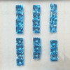 Natural Swiss Blue Topaz 5X5 mm Square Step Cut