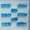 5X5 mm Step Cut Square Natural Swiss Blue Topaz Excellent Quality VVS Clarity