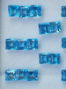 5X5 mm Step Cut Square Natural Swiss Blue Topaz Excellent Quality VVS Clarity