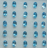 5X3.5 mm Oval Flower Loose Natural Swiss Blue Topaz Excellent Quality VVS Clarity