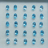 5X3.5 mm Oval Flower Loose Natural Swiss Blue Topaz Excellent Quality VVS Clarity