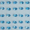 5X3.5 mm Oval Flower Loose Natural Swiss Blue Topaz Excellent Quality VVS Clarity
