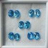 Natural Swiss Blue Topaz 9X7mm Oval Facet Cut Exceptional Quality VVS Clarity Loose Gemstone