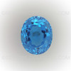 Natural Topaz Oval Facet Cut 12X10mm Royal Swiss Blue Color VVS Clarity Loose Gemstone