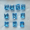 8X6 mm Octagon Princess  Cut Loupe Clean Natural Royal Swiss Blue Topaz Exceptional Quality