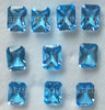 8X6 mm Octagon Princess  Cut Loupe Clean Natural Royal Swiss Blue Topaz Exceptional Quality