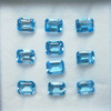 8X6 mm Octagon Step Cut Loose Natural Swiss Blue Topaz Excellent Quality VVS Clarity