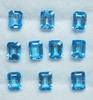 8X6 mm Octagon Step Cut Loose Natural Swiss Blue Topaz Excellent Quality VVS Clarity