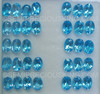 7X5 mm Oval Flower Cut Loose Natural Swiss Blue Topaz VVS Clarity