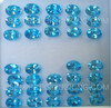 Natural Swiss Blue Topaz 7X5 mm Oval Flower Cut Loose Excellent Quality VVS Clarity