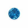 Natural Topaz Round Facet Cut 10mm Swiss Blue Color VVS Clarity Loose Gems