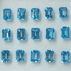 7X5 mm Octagon Step Cut Loose Natural Swiss Blue Topaz Excellent Quality VVS Clarity