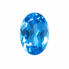 Natural Topaz Oval Facet Cut 8X6mm Swiss Blue Color VVS Clarity Loose Gemstone