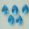 Natural Swiss Blue Topaz VVS Clarity 10X7 mm Pears Flower Loose Excellent Quality