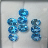 Natural Topaz Oval Facet Cut 10X8mm Swiss Blue Color VS Clarity Loose Gemstone