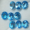 10X8 mm Oval Flower Loose Natural Swiss Blue Topaz Very Good Quality VS Clarity