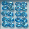10X8 mm Oval Flower Cut Loose Natural Swiss Blue Topaz Excellent Quality VVS Clarity
