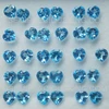 Natural Topaz Heart Facet Cut 5mm Swiss Blue Color VS Clarity Loose Gemstone
