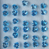 5X5 mm Heart Loose Natural Swiss Blue Topaz Very Good Quality VS Clarity Gemstone for Jewelry