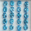 9X7mm Oval Flower Cut Loose Natural Swiss Blue Topaz Excellent Quality VVS Clarity