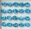 9X7mm Oval Flower Cut Loose Natural Swiss Blue Topaz Excellent Quality VVS Clarity