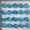 Natural Topaz Oval Facet Cut 9X7mm Swiss Blue Color VS Clarity Loose Gemstone