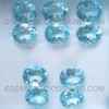 Oval Flower Cut Natural Top Sky Blue Topaz Excellent Quality 10X12 mm VVS Clarity Large Size