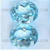 Oval Flower Cut Natural Top Sky Blue Topaz Excellent Quality VVS Clarity Large Size 10X12 mm