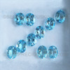 Oval Flower Cut Loose Natural 10X8 mm Top Sky Blue Topaz Excellent Quality VVS Clarity