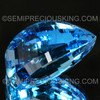 35x19 mm Curve Pyramid Cut Loupe Clean 88.16 Carats Natural Swiss Blue Topaz Exceptional Quality