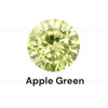 Apple Green Cubic Zirconia Round 1.75 mm Brilliant Diamond Facet Cut AAAA Quality CZ Loose stones