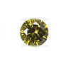 AAAA Quality Round Brilliant Cut Olive Color Loose Cubic Zirconia